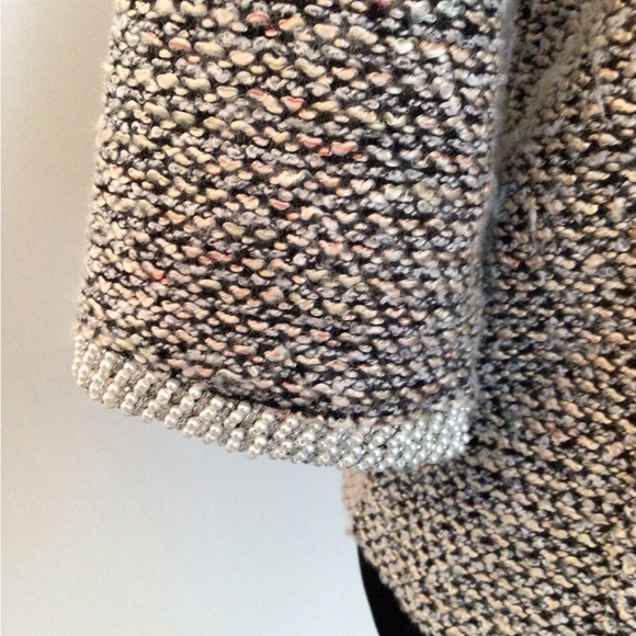 MEADOW RUE Tweed Polyblend Top 3/4 Sleeves - Small - Picture 5 of 10